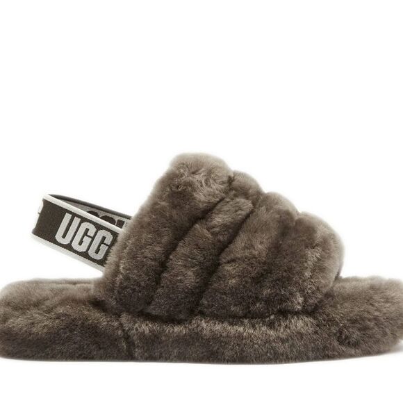 BRAND NEW UGG GIRLS FLUFF YEAH MARBLE SLIDE SANDAL R3 - Picture 4 of 14
